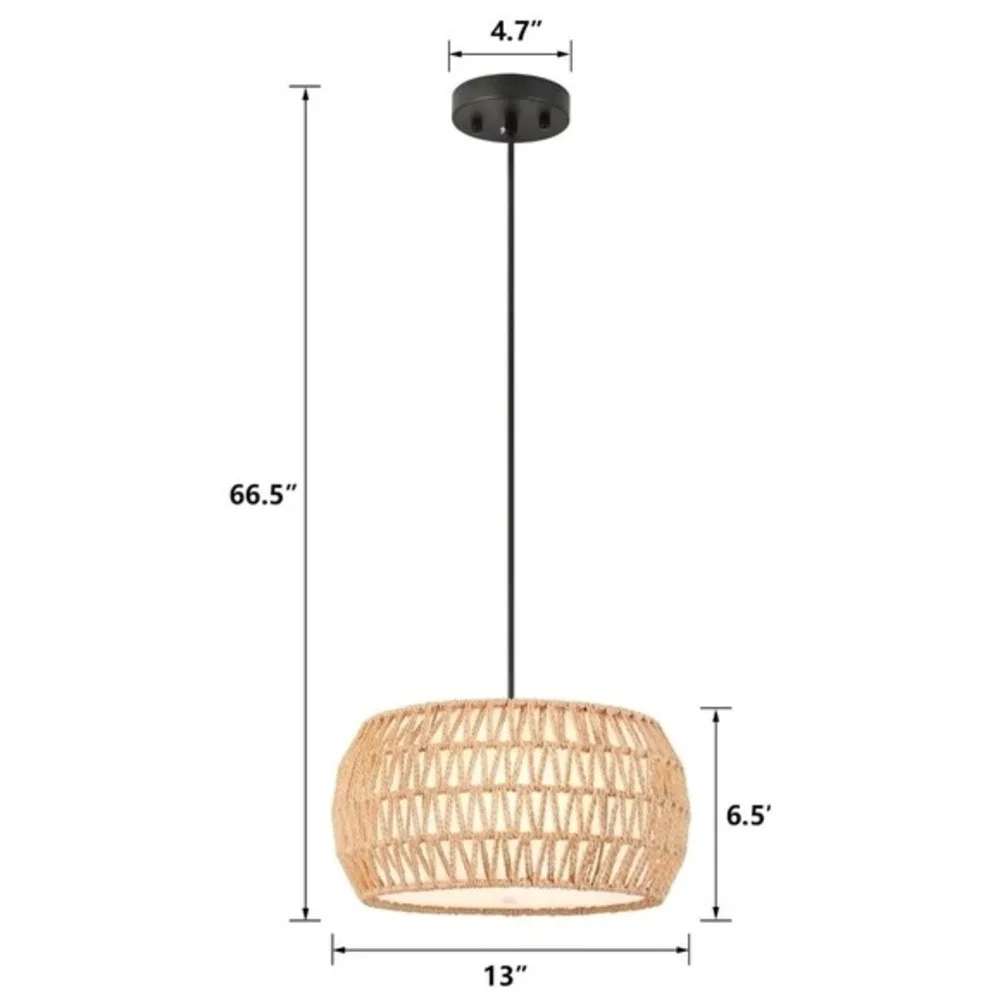 rattan pendant‎ light